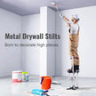 VEVOR Drywall Stilts, 18''-30'' Adjustable Aluminum Tool Stilts with Protective Knee Pads, Durable and Non-slip Work Stilts for Sheetrock Painting, Walking, Taping, Silver