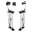 VEVOR Drywall Stilts, 24''-40'' Adjustable Aluminum Tool Stilts with Protective Knee Pads, Durable and Non-slip Work Stilts for Sheetrock Painting, Walking, Taping, Silver