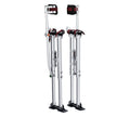 VEVOR Drywall Stilts, 36''-50'' Adjustable Aluminum Tool Stilts with Protective Knee Pads, Durable and Non-slip Work Stilts for Sheetrock Painting, Walking, Taping, Silver