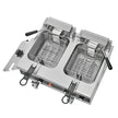 VEVOR Commercial Electric Deep Fryer Countertop Fryer 3500W Dual Tank 2x9Qt/8.5L
