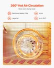 VEVOR 6 Trays Food Dehydrator Machine Stainless Steel 400W Jerky Fruit Drying