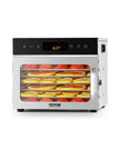 VEVOR 6 Trays Food Dehydrator Machine Stainless Steel 400W Jerky Fruit Drying