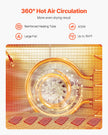 VEVOR 8 Trays Food Dehydrator Machine Stainless Steel 400W Jerky Fruit Drying