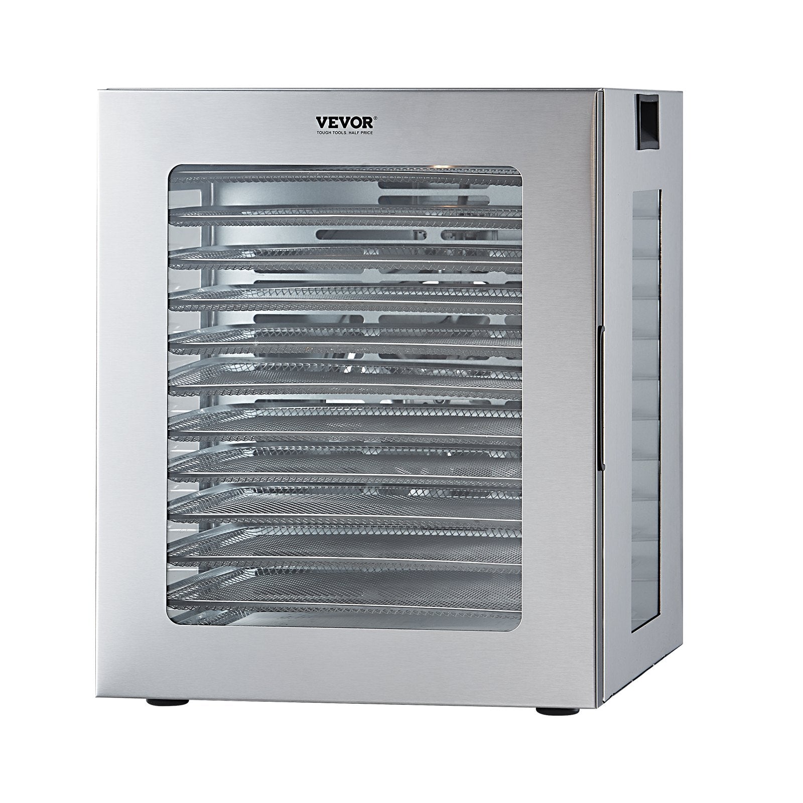 12 Trays Food Dehydrator Machine Stainless Steel 850W Jerky Meat Fruit Drying