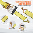 VEVOR Ratchet Tie Down Straps (4PK), 10000 lb Break Strength, Double J Hook Includes 4 Premium 2