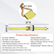VEVOR Ratchet Tie Down Straps (4PK), 10000 lb Break Strength, Double J Hook Includes 4 Premium 2