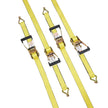 VEVOR Ratchet Tie Down Straps (4PK), 10000 lb Break Strength, Double J Hook Includes 4 Premium 2