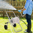 VEVOR 175 ft of 5/8’’ Hose Reel Cart, (Hose Not Included), Garden Water Hose Carts Mobile Tools with Wheels, Heavy Duty Powder-coated Steel Outdoor Planting for Garden, Yard, Lawn