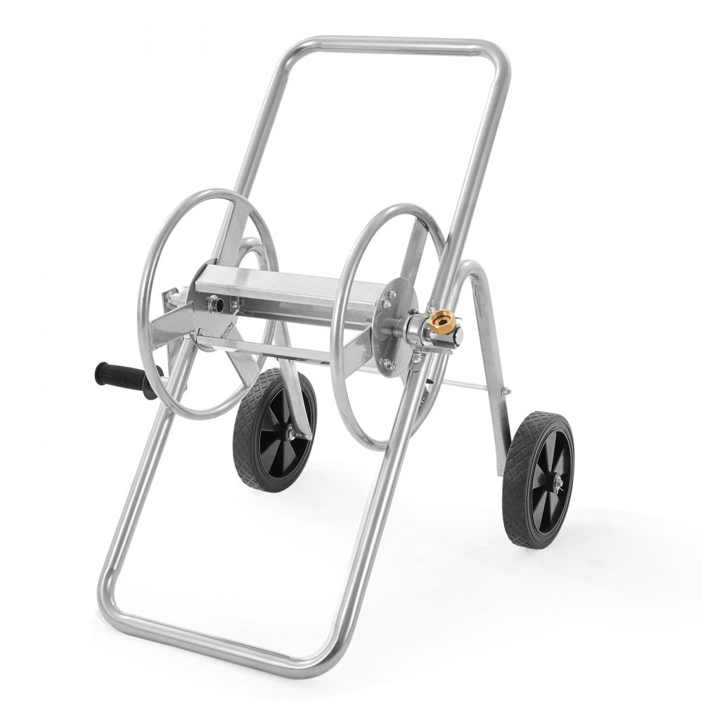 VEVOR 175 ft of 5/8’’ Hose Reel Cart, (Hose Not Included), Garden Water Hose Carts Mobile Tools with Wheels, Heavy Duty Powder-coated Steel Outdoor Planting for Garden, Yard, Lawn
