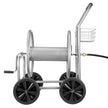 VEVOR Hose Reel Cart, Hold Up to 250 ft of 5/8’’ Hose, Garden Water Hose Carts Mobile Tools with 4 Wheels, Heavy Duty Powder-coated Steel Outdoor Planting with Storage Basket, for Garden, Yard, Lawn