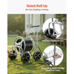 VEVOR Hose Reel Cart, Hold Up to 300 ft of 5/8’’ Hose, Garden Water Hose Carts Mobile Tools with 4 Wheels, Heavy Duty Powder-coated Steel Outdoor Planting with Storage Basket, for Garden, Yard, Lawn