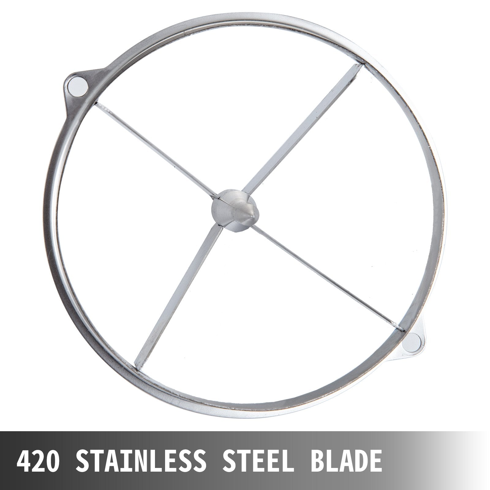 VEVOR 4-Section Commercial Easy Wedger Stainless Steel Blade Fruit Lime Slicer, Lemon Cutter for Home Bar Restaurant, Sliver