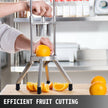 VEVOR 4-Section Commercial Easy Wedger Stainless Steel Blade Fruit Lime Slicer, Lemon Cutter for Home Bar Restaurant, Sliver