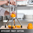 VEVOR 6-Section Commercial Easy Wedger Stainless Steel Blade Fruit Lime Slicer, Lemon Cutter 6 Wedges for Home Bar Restaurant