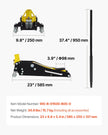 VEVOR Floor Jack, 1.5 Ton Low Profile Floor Jack, Aluminum and Steel Racing Floor Jack with Dual Pistons Quick Lift Pump, Floor Jack Lifting Range 3-3/20