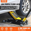 VEVOR Floor Jack, 3 Ton Low Profile Floor Jack, Aluminum and Steel Racing Floor Jack with Dual Pistons Quick Lift Pump, Floor Jack Lifting Range 3-6/11