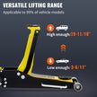 VEVOR Floor Jack, 3 Ton Low Profile Floor Jack, Aluminum and Steel Racing Floor Jack with Dual Pistons Quick Lift Pump, Floor Jack Lifting Range 3-6/11