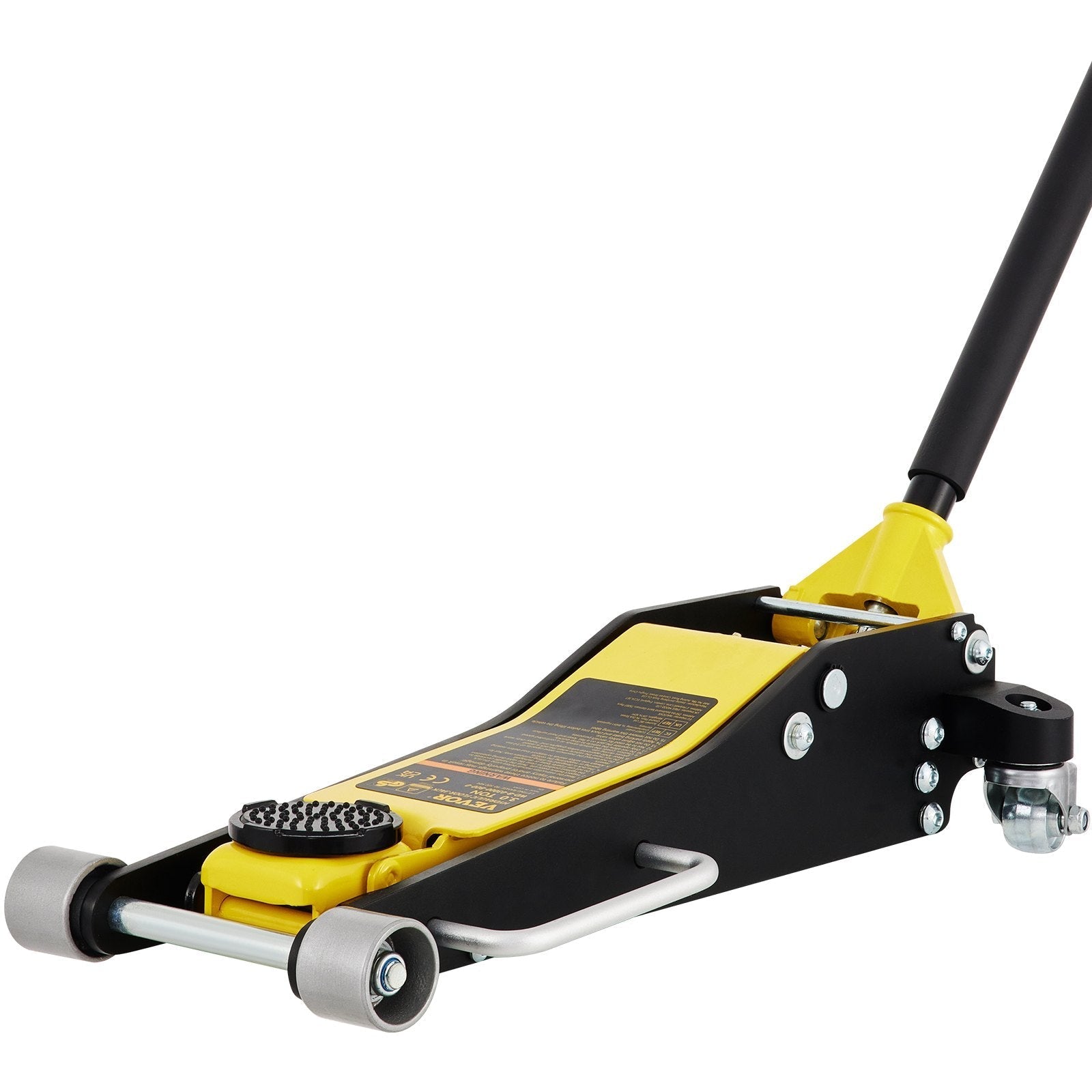 VEVOR Floor Jack, 3 Ton Low Profile Floor Jack, Aluminum and Steel Racing Floor Jack with Dual Pistons Quick Lift Pump, Floor Jack Lifting Range 3-6/11