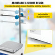 VEVOR SH-2 Magnetic Stirrer, 0-2000 RPM, 1000ml Mixing Capacity Laboratory Magnetic Stirrer Hotplate w/Stand, 180W Heating Power ? 380°C Max Heating Temperature, for Lab Liquid Mixing Heating