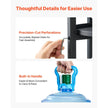 VEVOR 2-Tier Water Dispenser Stand for 1 Water Jug, Heavy-Duty Water Bottle Holder Rack with Detachable Storage Shelf, Cross-Shaped Stable Base, Black