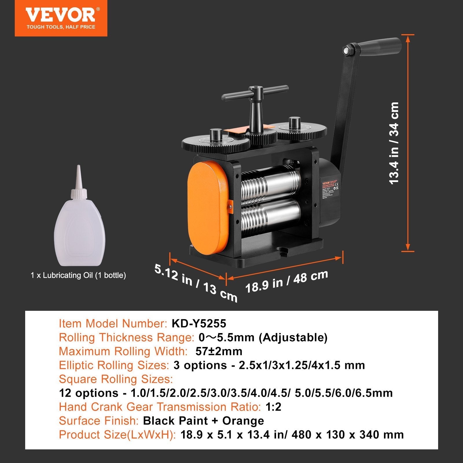 VEVOR Rolling Mill, 2.24