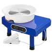 VEVOR Pottery Wheel, 10in Ceramic Wheel Forming Machine, Adjustable 60-300RPM Speed Manual LCD Panel, Foot Pedal ABS Detachable Basin, Sculpting Tool Apron Accessory Kit for Work Art Craft DIY