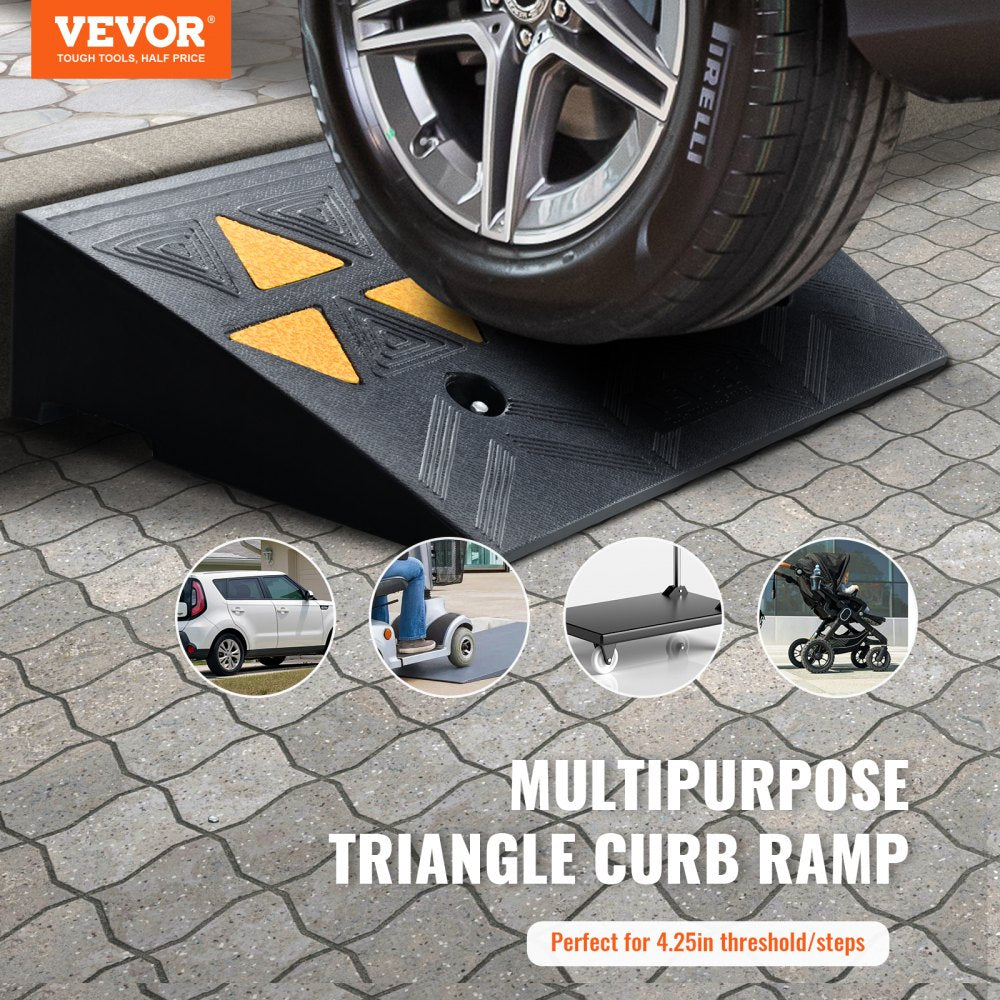 VEVOR Rubber Curb Ramp 4.25