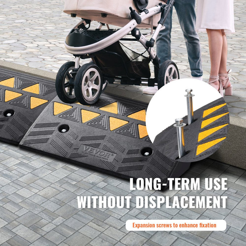 VEVOR Rubber Curb Ramp 2 Pack, 5