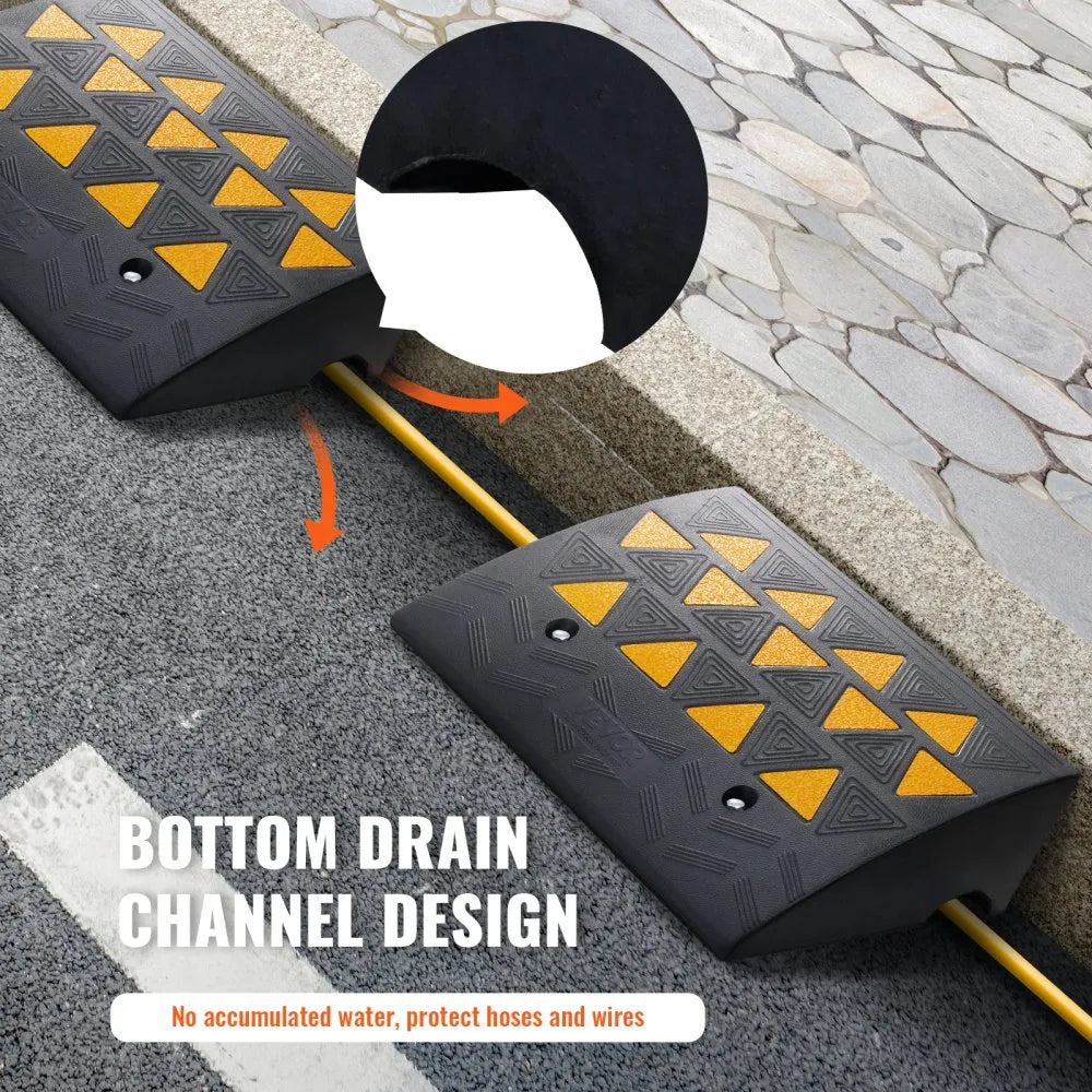 VEVOR Rubber Curb Ramp 2 Pack, 6