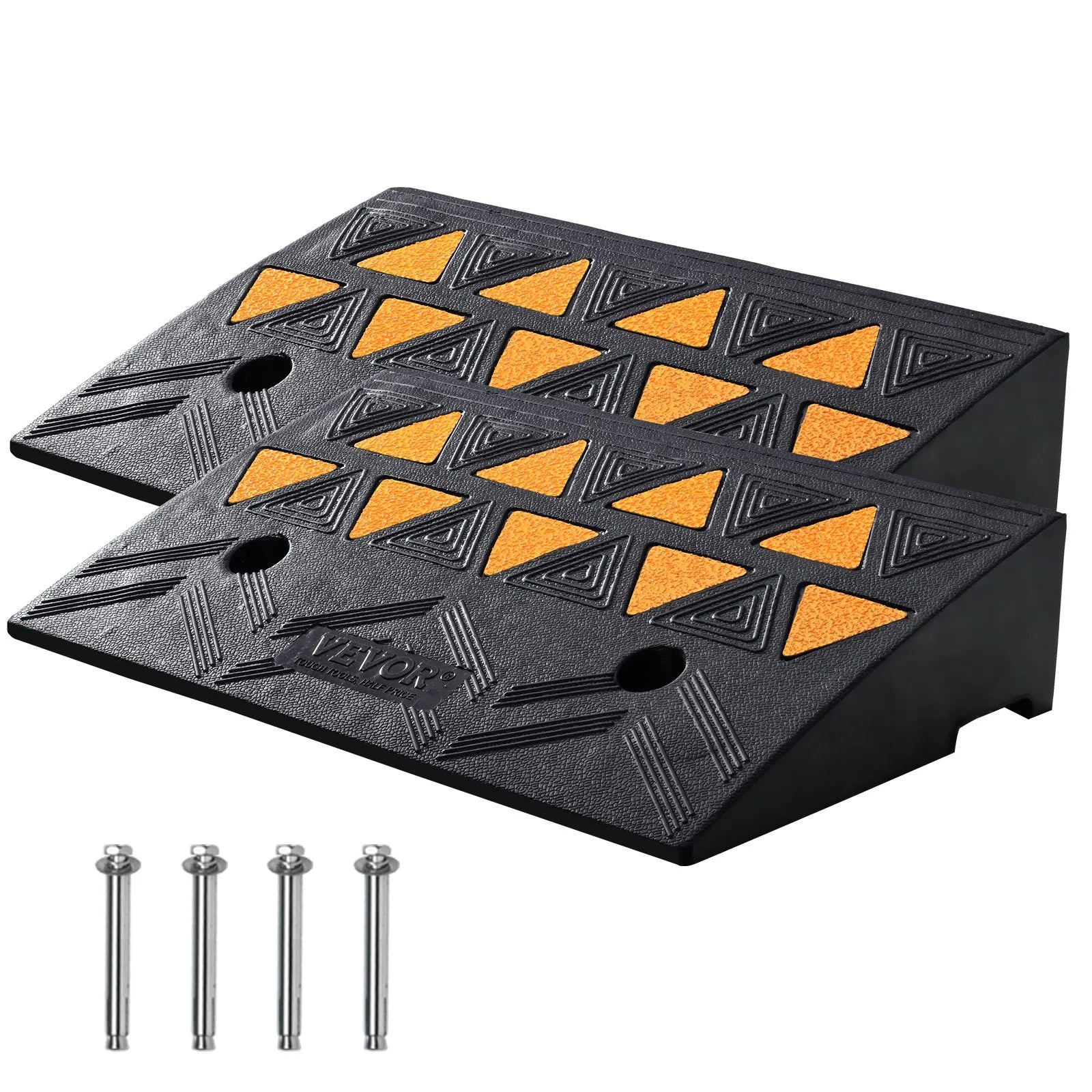 VEVOR Rubber Curb Ramp 2 Pack, 4.3
