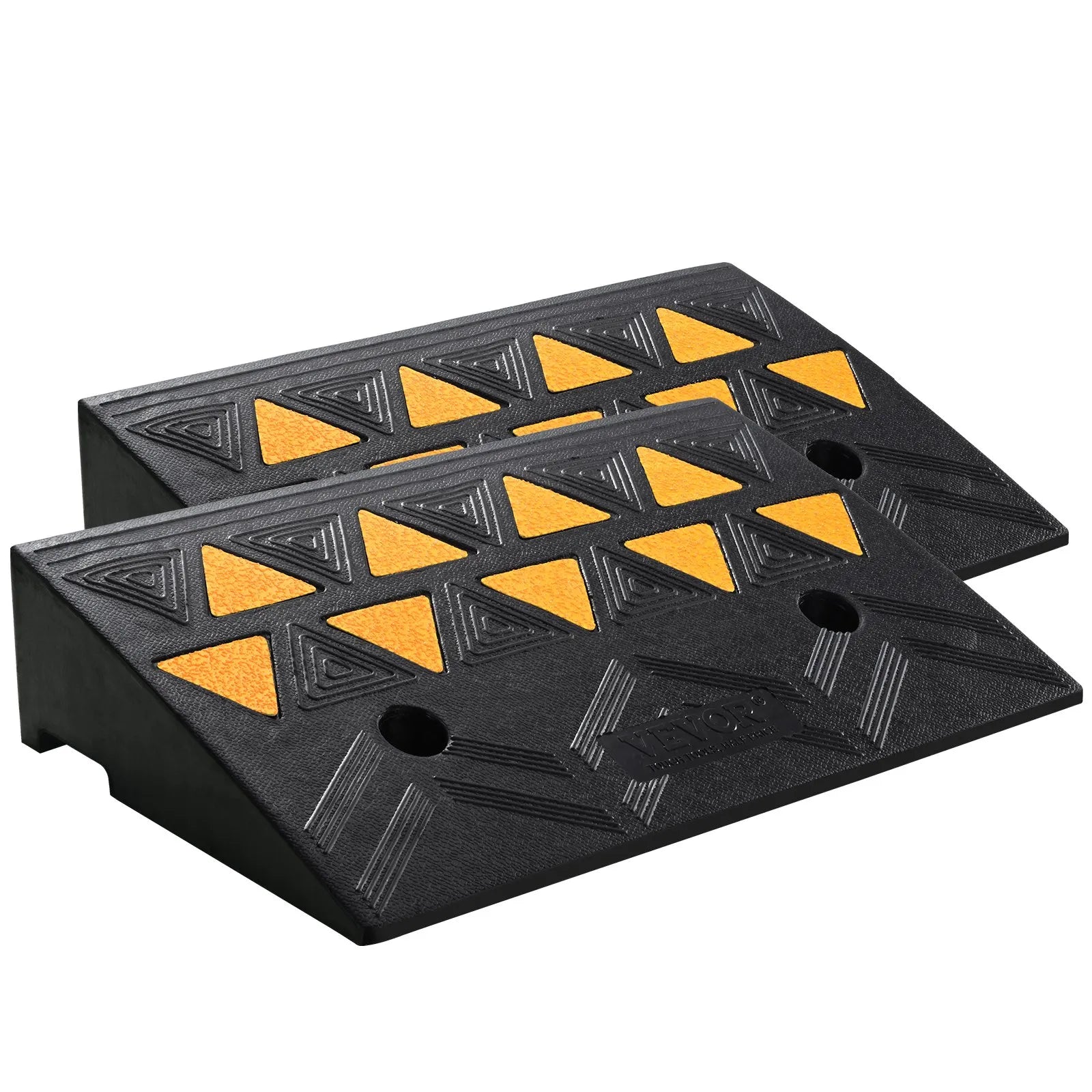 VEVOR Rubber Curb Ramp 2 Pack, 4.3