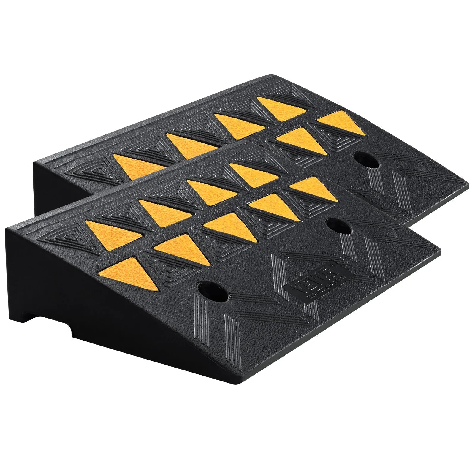 VEVOR Rubber Curb Ramp 2 Pack, 4.3
