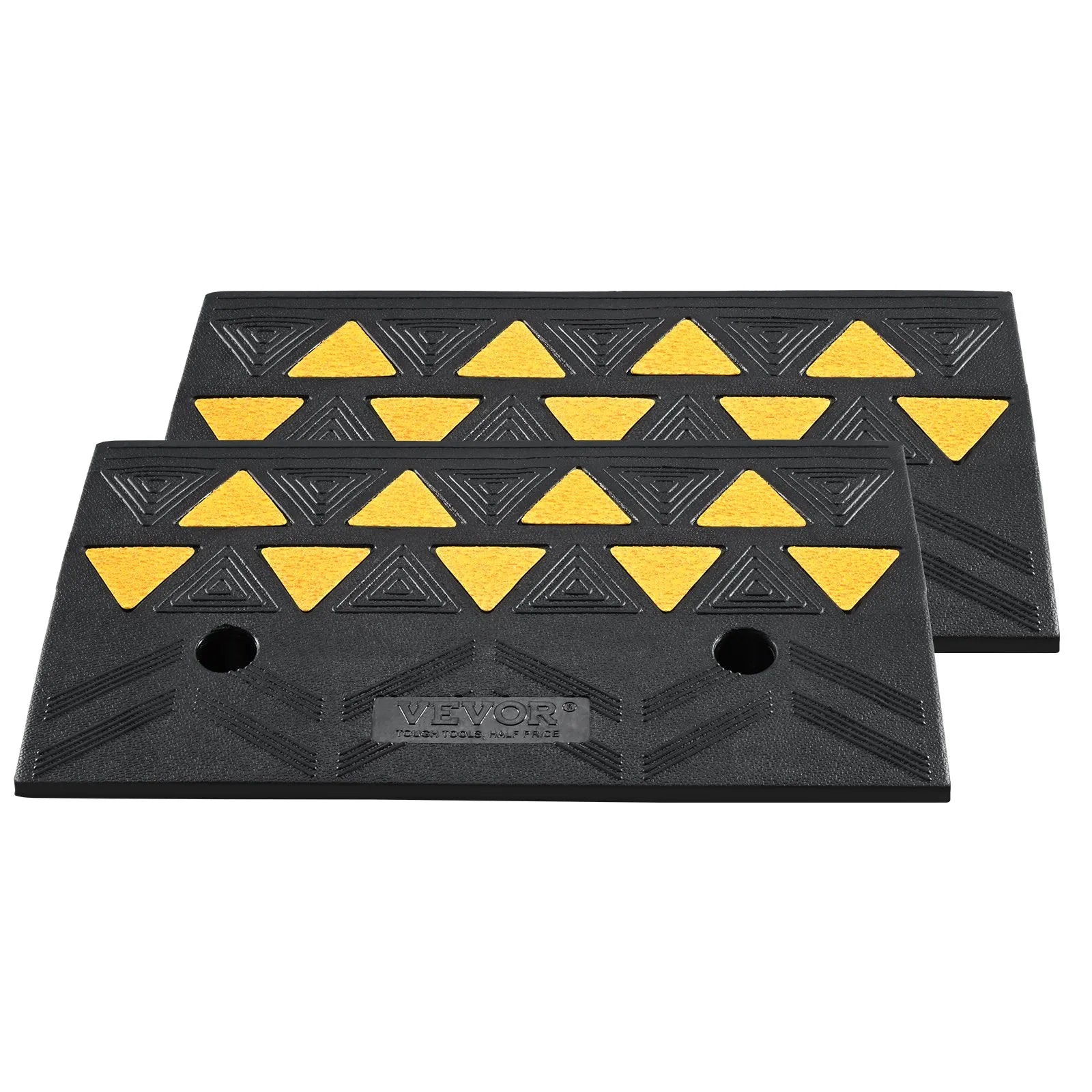 VEVOR Rubber Curb Ramp 2 Pack, 4.3