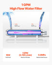 VEVOR 110V 12W UV Water Purifier 1GPM Ultraviolet Water Purifier Filter