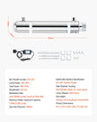 VEVOR 110V 12W UV Water Purifier 1GPM Ultraviolet Water Purifier Filter