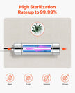VEVOR 110V 8W UV Water Purifier 1GPM Ultraviolet Water Purifier Filter