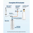 VEVOR Beer Kegerator – Single Tap Commercial Draft Beer Dispenser, 92L Capacity