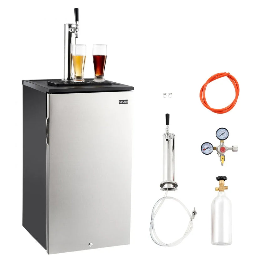 VEVOR Beer Kegerator – Single Tap Commercial Draft Beer Dispenser, 92L Capacity