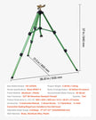 VEVOR Tripod Sprinkler 360° Spray Heavy Duty Sprinklers for Lawn Garden Green