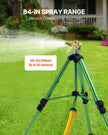 VEVOR Tripod Sprinkler 2 Packs Heavy Duty Lawn Sprinklers with 3/4