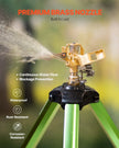 VEVOR Tripod Sprinkler 2 Packs Heavy Duty Lawn Sprinklers with 3/4