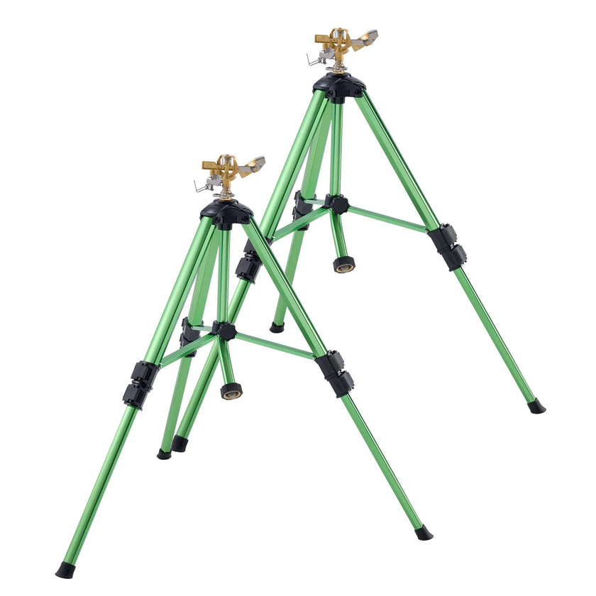 VEVOR Tripod Sprinkler 2 Packs Heavy Duty Lawn Sprinklers with 3/4