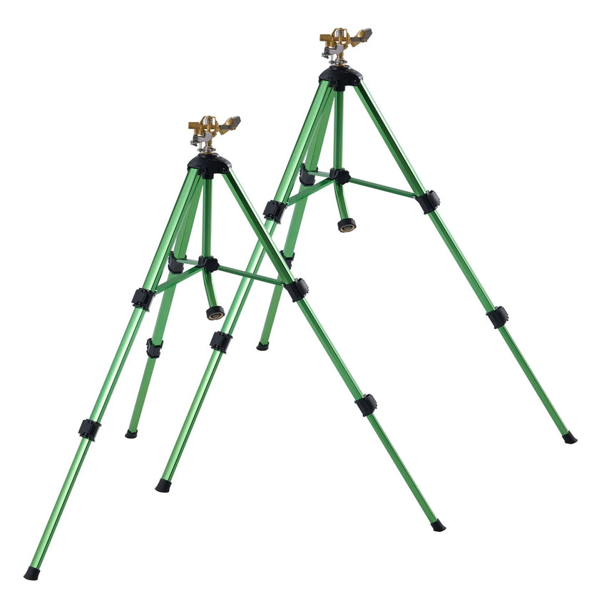 VEVOR Tripod Sprinkler 2 Packs Heavy Duty Lawn Sprinklers with 3/4