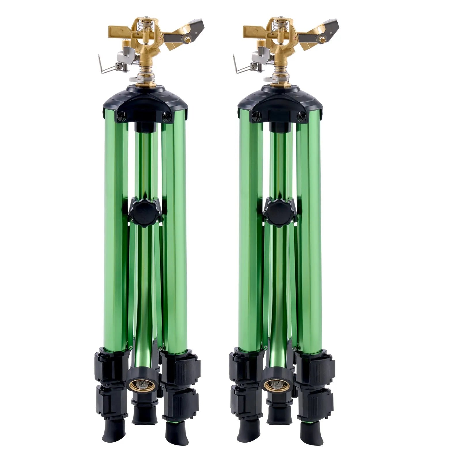 VEVOR Tripod Sprinkler 2 Packs Heavy Duty Lawn Sprinklers with 3/4