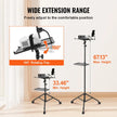 VEVOR Projector Stand with Wheels Laptop Stand Tripod Height from 31.3 to 67.3