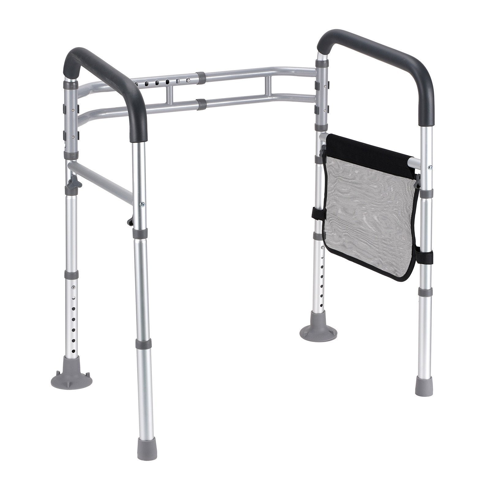 VEVOR Foldable Toilet Safety Rail Toilet Rail with Non-Slip Handles for Seniors
