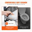 VEVOR Raised Toilet Seat, 7-Position Height Adjustment 19.3
