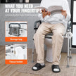 VEVOR Raised Toilet Seat, 7-Position Height Adjustment 19.3