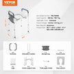 VEVOR Raised Toilet Seat, 7-Position Height Adjustment 19.3