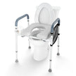 VEVOR Raised Toilet Seat, 7-Position Height Adjustment 19.3